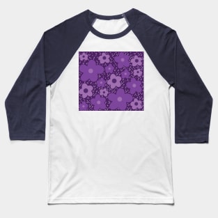 Aesthetic Purple Flower Baseball T-Shirt